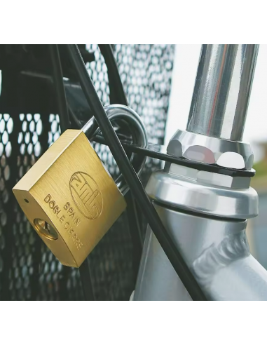 AMIG brass lock with double closure