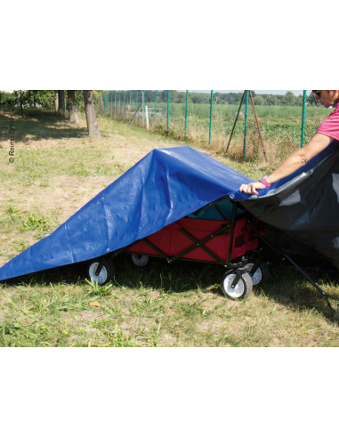 Lona impermeable de protección 4x5 azul