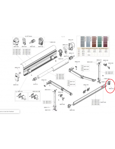 Contatore anteriore destro F45S Fiamma