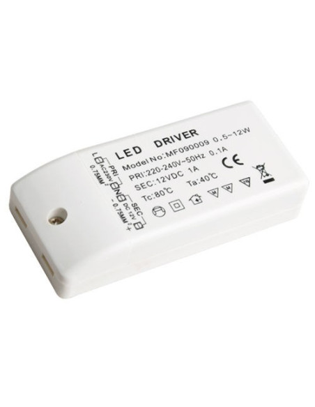 12v power supply. 1A