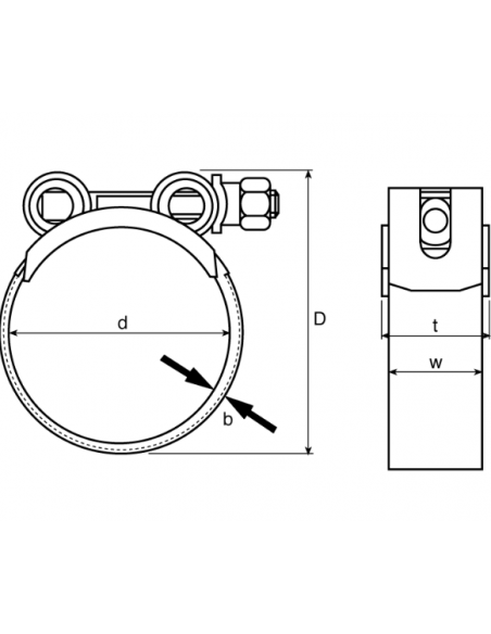 Supra screw reinforced clamp