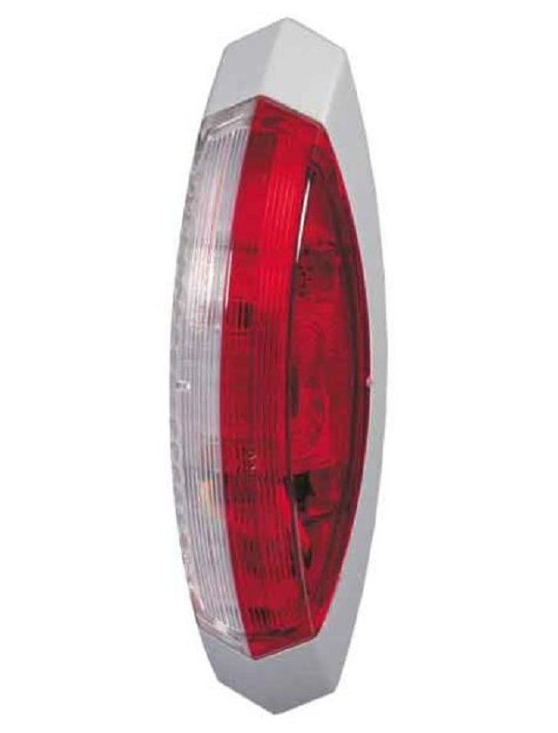 Luz de posición de Galibo Bicolor color gris con bombilla