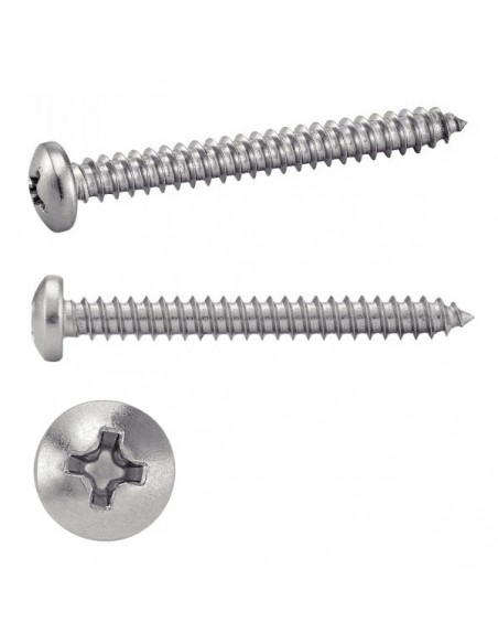 Tornillo Alomado Rosca chapa Inoxidable A2 Din 7981-C