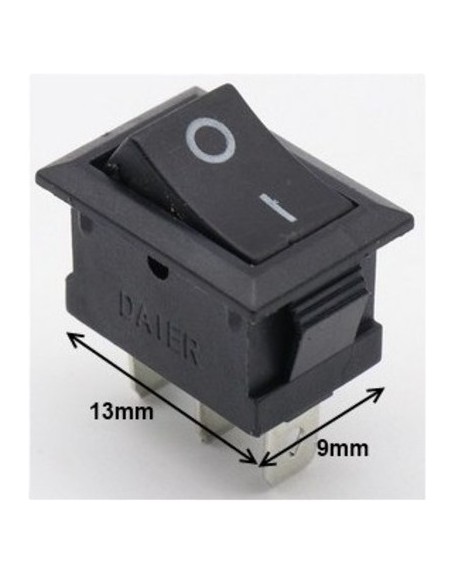 Interruptor basculante de 2P 1C Interruptor basculante de 2P 1C