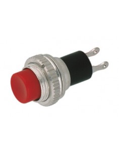 Bouton poussoir noir normalement ouvert