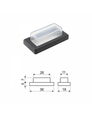 Funda de protección para interruptor basculante fino