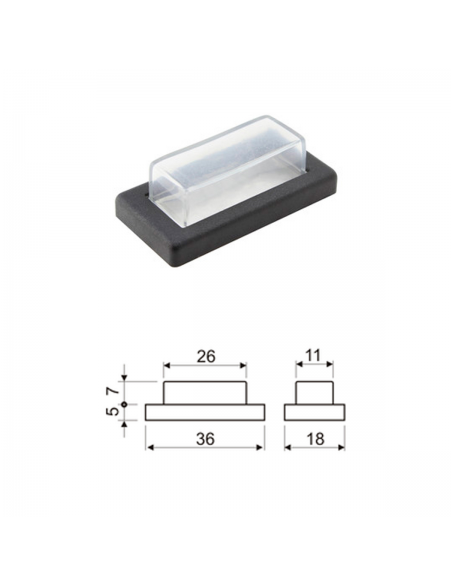 Funda de protección para interruptor basculante fino Funda de protección para interruptor basculante fino