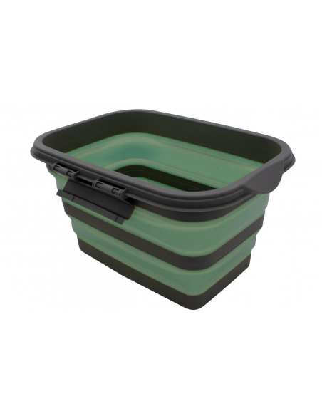 Cesta con tapa plegable color verde L. Eurotrail Cesta con tapa plegable color verde L. Eurotrail