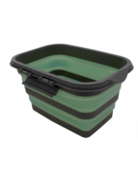 Cesta con tapa plegable color verde L. Eurotrail Cesta con tapa plegable color verde L. Eurotrail