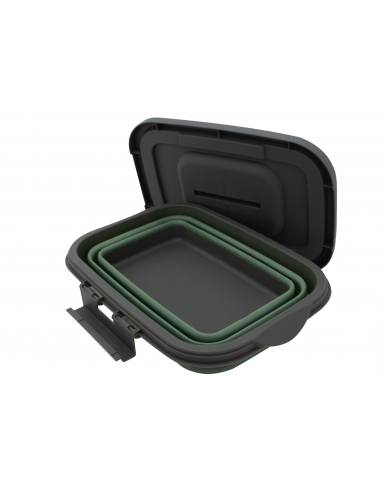 Cesta con tapa plegable verde y negro M. Eurotrail