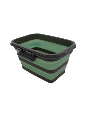 Cesta con tapa plegable verde
