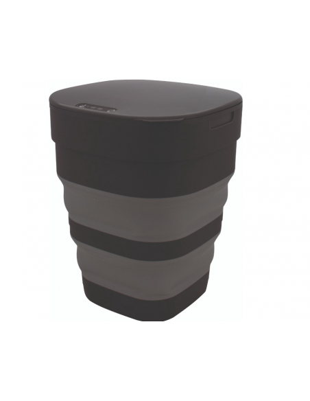 Cubo de basura plegable con sensor. Eurotrail Cubo de basura plegable con sensor. Eurotrail