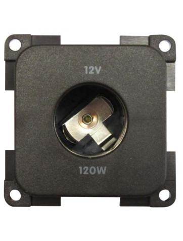 Enchufe mechero grande empotrable 12v Marrón