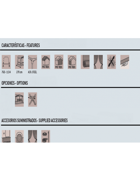 Avancé Leinwand PANAMÁ 270 cm