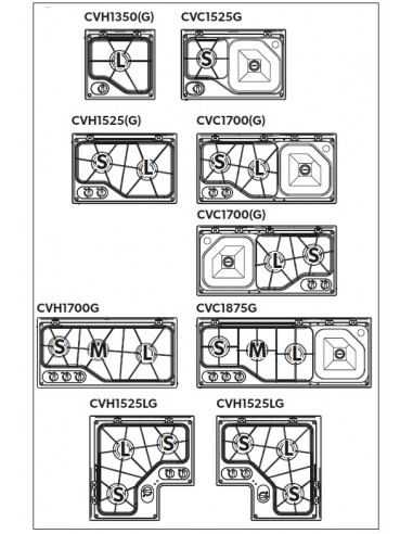 Cocina de gas Dometic CVC1700G dos fuegos + fregador/derecha