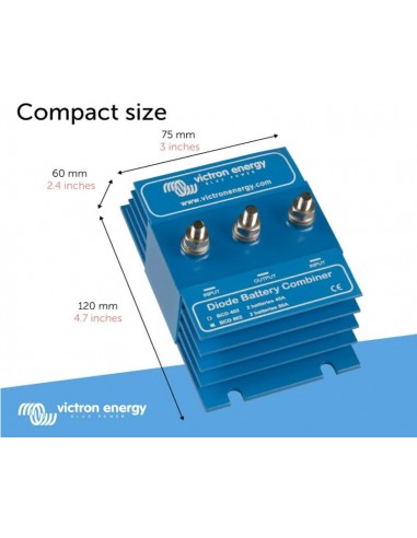 Diodo combinador de baterías Victron BCD 802 80A