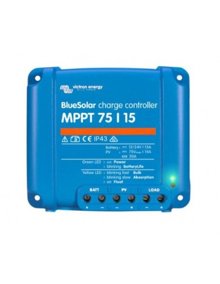 Regolatore Solare MPPT Blu 75V 15A VICTRON