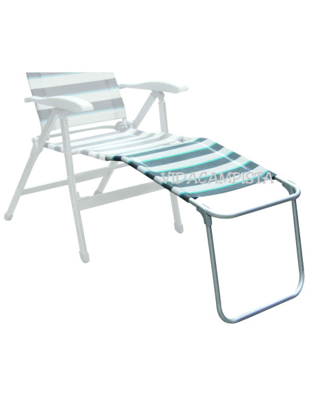 Horizontal striped leg rest