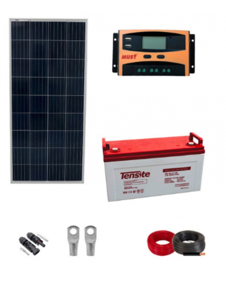 Kit completo placa solar 160W con Batería 150Ah