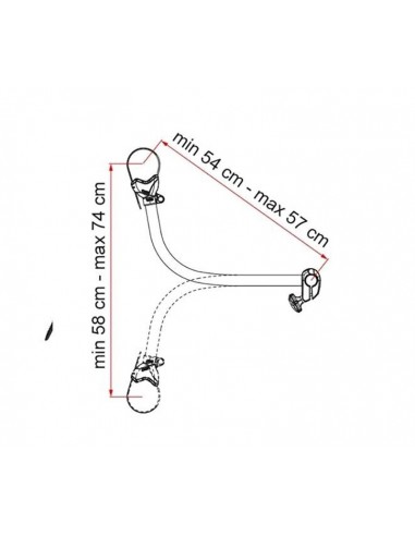 Brazo Fiamma Carry Bike Pro 4 Deep Black