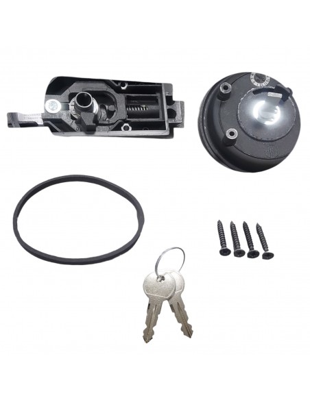 Door lock with internal and external locking system