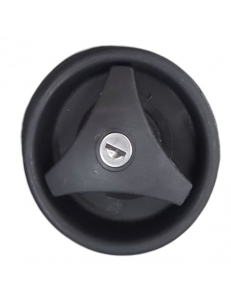 Door lock with internal and external locking system