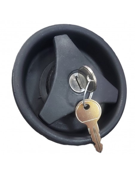 Serratura porta con sistema di bloccaggio interno ed esterno