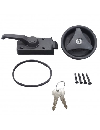 Door lock with internal and external locking system