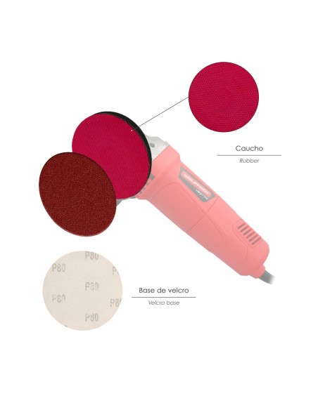 Plato mit Klettverschluss für Maurer 115m m