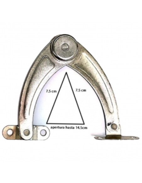 Steel compass for swing door cabinet