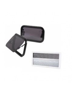 Ventana abatible Carbest con doble cristal 1000 x 500 cm RW Compact