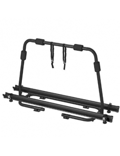 Suporte de bicicleta para reboque de caravana preto