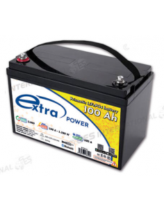 Bateria de lítio com postes roscados ExtraPower 100 Ah