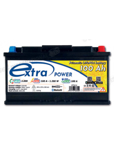 Batteria al litio LIFEPO4 100Ah Zasdar