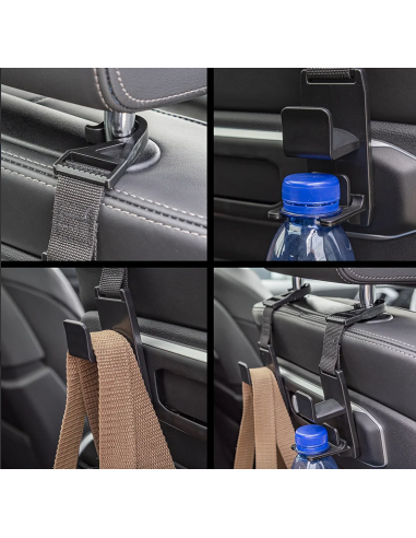 High strength headrest hook, 2 units