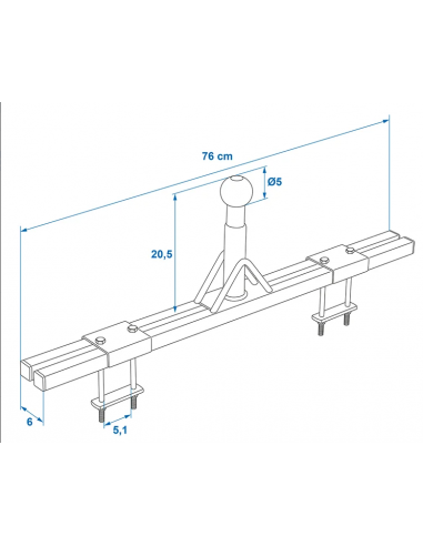 Caravan adapter for bikers (low model)