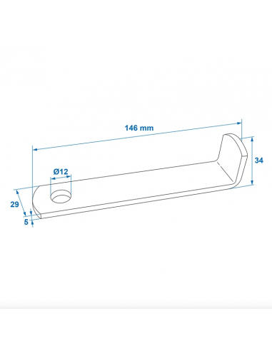 Metal ring for trailer lock