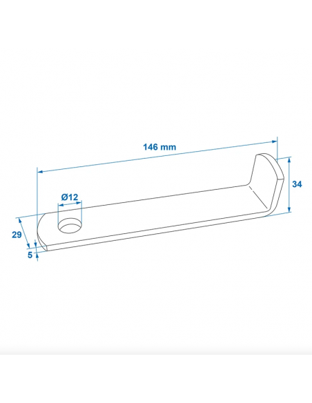 Metal ring for trailer lock