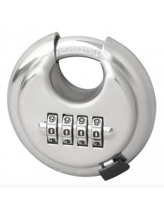 Candado de disco de acero inoxidable con combinación