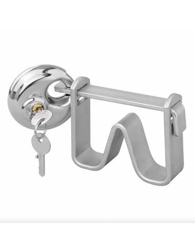 Unterstützung mit verdrehsicherem Verschluss und Scheibenverschluss