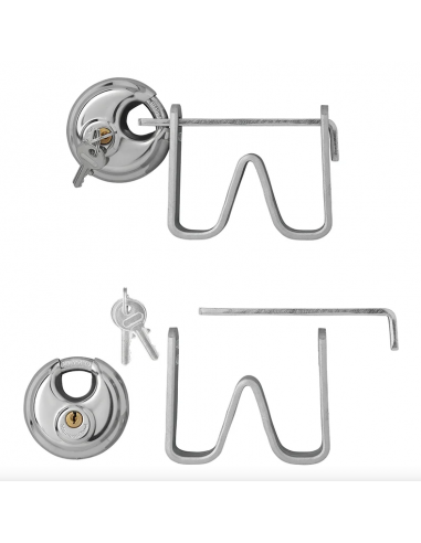 Unterstützung mit verdrehsicherem Verschluss und Scheibenverschluss