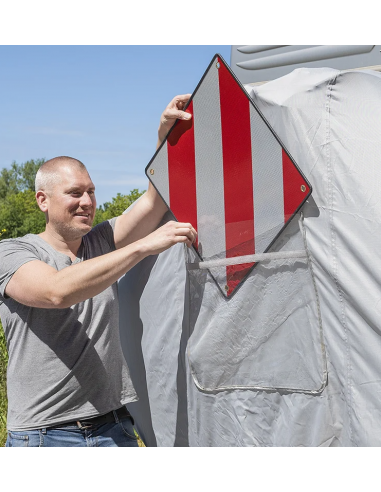 Funda XL para 2 bicicletas con compartimento para señal
