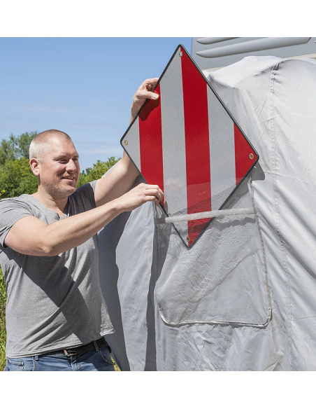 Funda XL para 2 bicicletas con compartimento para señal
