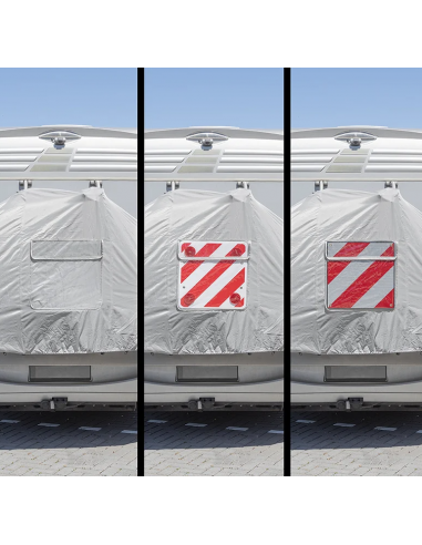 Funda XL para 2 bicicletas con compartimento para señal