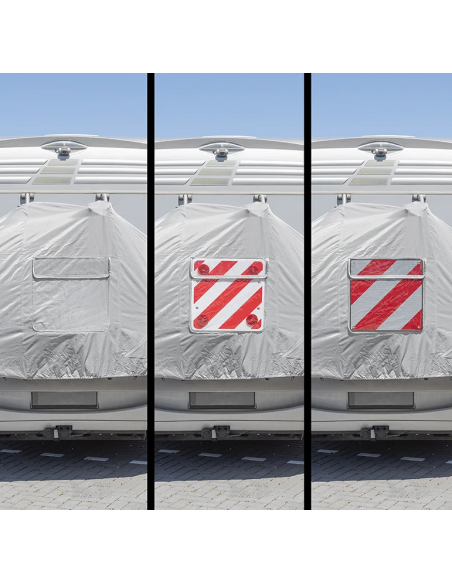 Funda XL para 2 bicicletas con compartimento para señal