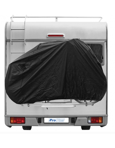 Black protective bicycle cover