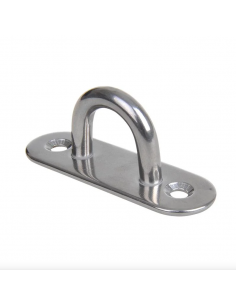 Piatto dell'occhio del ponte, A4 80x25mm, RVS AISI 316