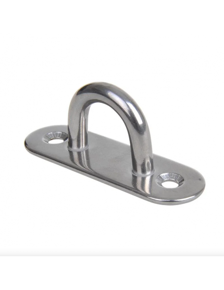 Deck Eye Plate, A4 80x25mm, RVS AISI 316