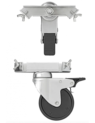 Ruedas para aja de transporte de aluminio, conjunto de 4 piezas