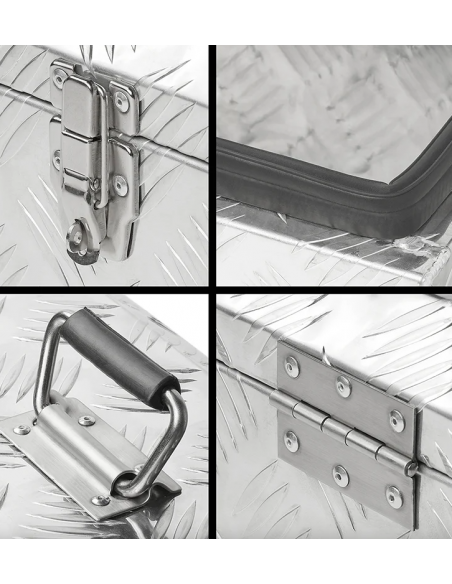 Boîte à outils, aluminium, 570 x 245 x 220 mm